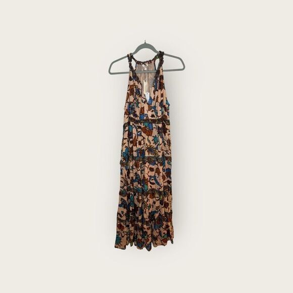 Anthropologie Love The Label Boho Printed Maxi Dress Size Medium NWT - Picture 5 of 12